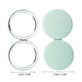 thumbnail image 2 of Unique Bargains 1 Pc Circular Makeup Mirror for Travel Vacation Green PU ABS Glass, 2 of 5