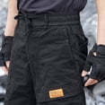 thumbnail image 5 of SAWOBUUN Men's Cargo Joggers Pants Drawstring Waist Work Trousers Slim Fit Outdoor Hiking Sweatpants with Multi Pockets, 5 of 8