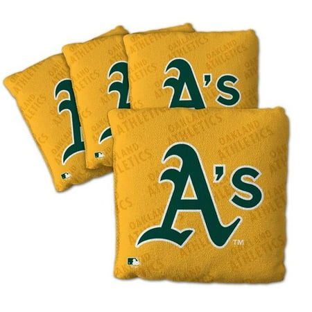 MLB Oakland Athletics Cornhole Bags - 4PK - Yellow