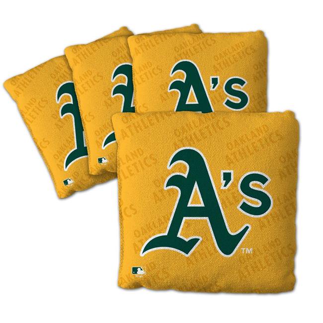 MLB Oakland Athletics Cornhole Bags - 4PK - Yellow