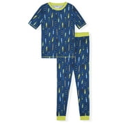 Sleep On It Boys 2-Piece Super Soft Jersey Snug-Fit Pajama Set - Skate , 6