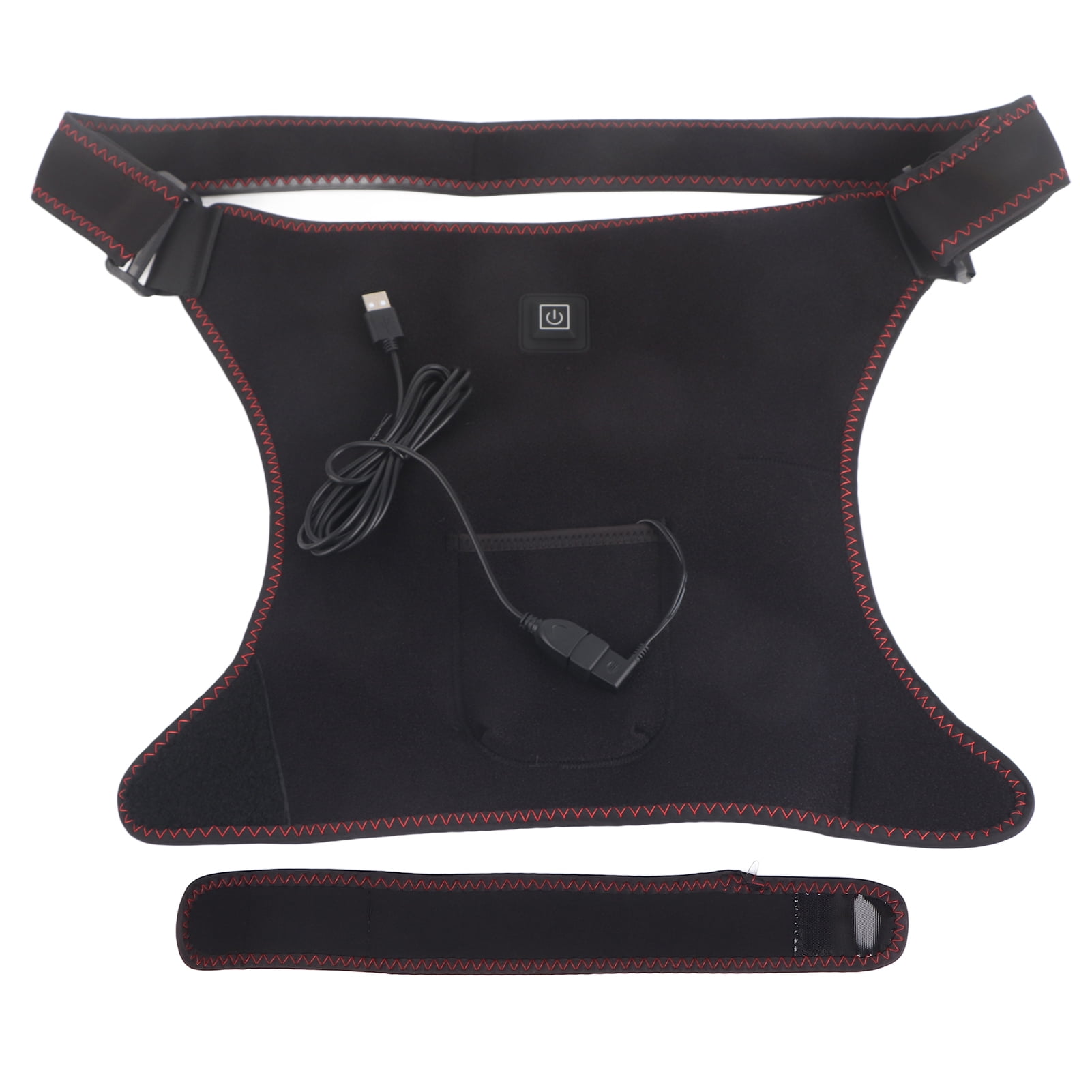 Heated Hip Wrap Brace, Pain Relief Hot Compress Thigh Heating Pad Widen