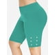 thumbnail image 1 of Además de pantalones hasta la rodilla tamaño de calado Rosegal Leggings de talla grande, 1 of 5