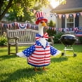 thumbnail image 5 of Patriotic Uncle Sam 4 Piece Porch Goose Outfit For 23 Inch Lawn Geese 4th Of July Shirt Hat Sunglasses And Bow Tie For Yard And Front Porch Decor, 5 of 8