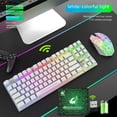 thumbnail image 5 of Juego de teclado y ratón inalámbricos Wolf T87 con carga inalámbrica y luminoso para juegos, 5 of 5