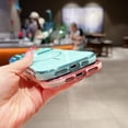 thumbnail image 4 of For iPhone 12 Case Magnetic,for Women Girls Soft Rubber Cute Wave Frame Curly Shape Love Heart Luxury Plating Phone Case Compatible with MagSafe Shockproof Back Cover,Purple, 4 of 10
