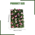 thumbnail image 6 of QSTDGVPW Artificial Grass Wall Panel Artificial Wall Flower Artificial Plant 40x60cm with Pink, 6 of 6