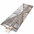 thumbnail image 2 of 2'x6' Rug Runners for Hallways Kitchen, Retro Farms Non Slip Entryway Beside Floor Carpet Runner, Farmhouses Vintage Cabin Barn Wood Plank Washable Laundry Room Bedroom Throw Rugs Mat for Family Pet, 2 of 8