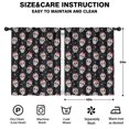 thumbnail image 2 of Blackout Kids Curtains,Black Pink Skull Pattern Childrens Insulated Curtains Set Of 2,Bedroom Essentials,Toddler Room Decor 42x54in(106x137cm), 2 of 5