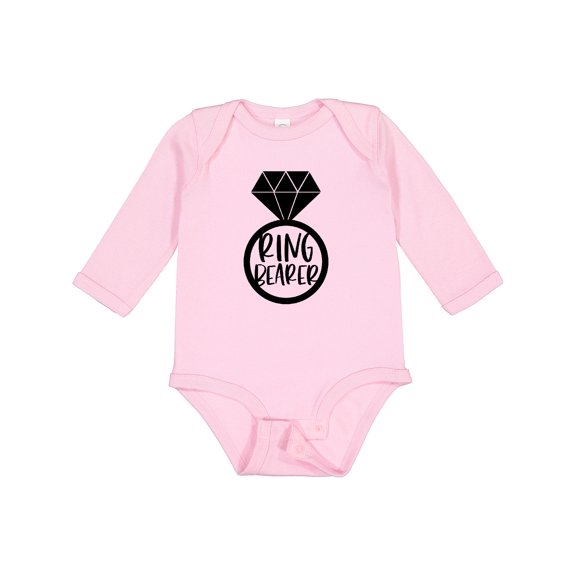 Inktastic Ring Bearer Wedding Party Boys or Girls Long Sleeve Baby Bodysuit