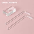 thumbnail image 4 of uxcell T Bar Earring Display Stand, 1Set 4"/5" Height Acrylic Earrings Display Holder Jewelry Storage Rack Organizer for Store Retail Photography Props (Clear 2Pcs), 4 of 6