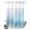 Blue, Cyan, White, variant on No Hook Shower Curtain, Blue Purple Ombre Shower Curtains for Bathroom with See Through Top Window, Modern Abstract Gradient Minimalist Art Waterproof & Washable Bath Curtain Stall 48"x72"