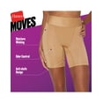 thumbnail image 6 of Hanes Moves Women's Anti-Chafe Slip Shorts Black/Black M, 6 of 6