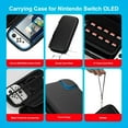 thumbnail image 2 of Étui pour Switch pour Nintendo Switch OLED, Étui de Transport de Rangement avec Fentes pour Cartes de Jeu 15 en 1, Trousse d'Accessoires avec Housse de Protection pour Console Joy-Con, Poignées de Pouce pour Switch, Protecteur d'Écran, Support pour Switch, 2 of 5