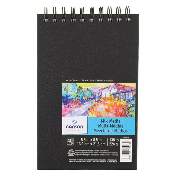 Canson Mixed Media Art Book, 5.5in x 8.5in, 40/Sheets