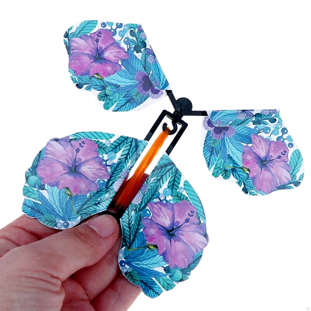 magic butterfly flying card toy