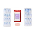 thumbnail image 5 of Kiss Impress Press On Nails Almond, ‘Ciel’, Blue, Medium Length, 30 Count, 5 of 11