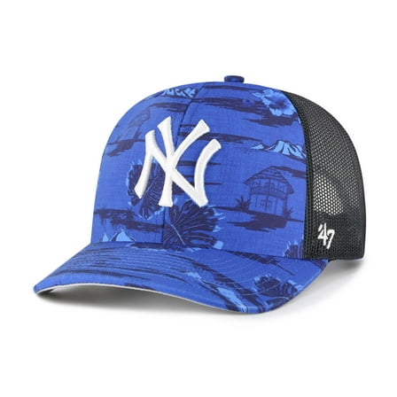 Men's '47 Blue New York Yankees Fiji Trucker Adjustable Hat