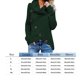 thumbnail image 4 of Suéter De Punto De Otoño Para Mujer, Abrigo Cálido Suelto De Cuello Alto Sólido (Verde Oscuro L) Tmvgtek Mujer, 4 of 4