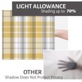 thumbnail image 6 of LALILO Kitchen Curtain Valance Yellow White Check Rod Pocket Window Curtain 52"x 18" Set of 2, 6 of 6