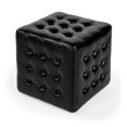 thumbnail image 2 of Beaumont Lane Ottoman en Cuir Noir, 2 of 7
