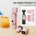 thumbnail image 2 of Protect Case for Pocket 3, Soft Silicone Protective Cover Compatible With DJI Osmo Pocket 3 Creator Combo, Lightweight Screen Protector Grip Accessories - Pink, 2 of 9