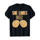 thumbnail image 2 of Camiseta divertida "She Loves Deez Nuts" (220 g) para adultos, hombres, mujeres, adolescentes, jóvenes y ocio., 2 of 7