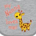thumbnail image 4 of Inktastic My Nonna Loves Me- Cute Giraffe Boys or Girls Baby Bib, 4 of 4