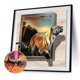 thumbnail image 2 of 5D bricolaje diamante pintura tigre kits completo redondo taladro rhinestone mosaico arte animal FLhrweasw Nuevo, 2 of 9