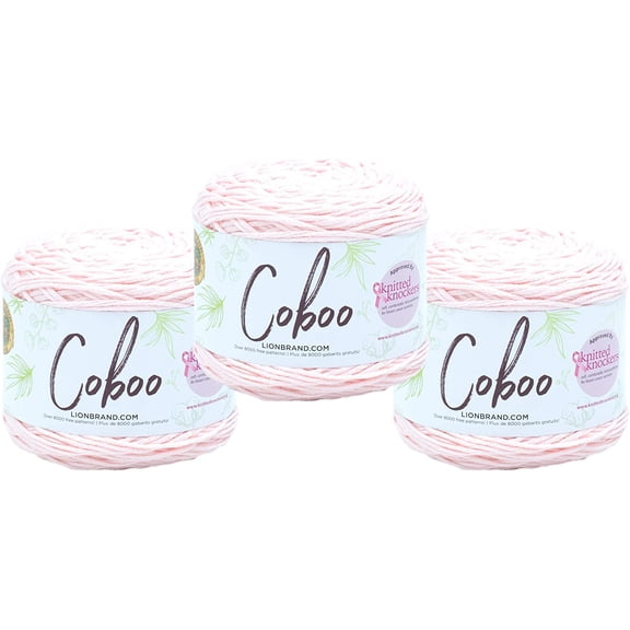 (3 Pack) Coboo Bamboo Yarn, Pale Pink