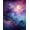 Purple Blue Pink, Pattern 17, variant on ODIKA 8'x10' Washable Area Rug Purple Starry Cosmic Galaxy Swirl Abstract Nebula Stardust Constellation for King Size Bedroom Under Bed, Master Suite, Non-Shedding, Easy Care
