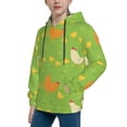 thumbnail image 2 of Picia Funny Chicken Pattern Youth Hoodie - Warm Pullover Sweatshirt with Kangaroo Pocket, Ideal for Boys and Girls-Medium, 2 of 6