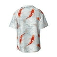 thumbnail image 7 of Kdxio Men's Hawaiian Shirt for Men Short Sleeve Shirt Koi Fish Corals,Spring Summer Summer Casual Holiday Beach Button Down T-Shirts, 7 of 7