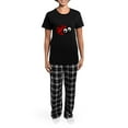 thumbnail image 4 of CafePress - Cute Ladybug Women's Dark Pajamas - Women's Short Sleeve Print T-Shirt and Pants Dark Cotton Pajama Set, 4 of 7