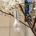 thumbnail image 4 of Lámpara LED colgante giratoria solar impermeable para exteriores, jardín y camping (carcasa transparente con luz de cuatro colores), 4 of 5
