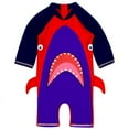 thumbnail image 1 of Boy 1 to 6 Years Old Cartoon Sleeve Long Swimsuit Sun Block Swimsuit, 1 of 8