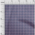 thumbnail image 2 of oneOone Rayon Blue Fabric Houndstooth Dress Material Fabric Print Fabric By The Yard 56 Inch Wide, 2 of 4