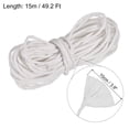 thumbnail image 2 of Uxcell Raffia Paper Craft Rope Packing Rope 16.4 Yards Twisted Paper White, 2 of 5