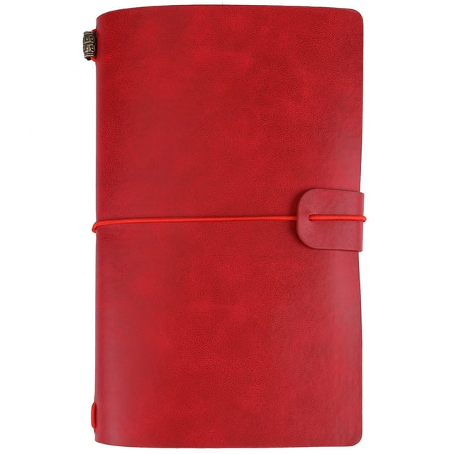 Keenso Travel Notebook, Personalized Journal,5Colors Classic PU Leather Travel Notebook Personalized Journal Diary Refillable Notepad