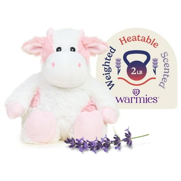 Warmies Strawberry Cow Stuffed Animals Pink