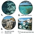 thumbnail image 3 of Designart "Untamed Beachscape Vistas II" Coastal Coral Under Water Wall Art Living Room, 3 of 7