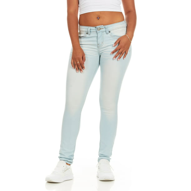 Plus Size Mid Rise Jeans Classic Basic Blue Plus Size 14 Faded Light Wash - Walmart.com