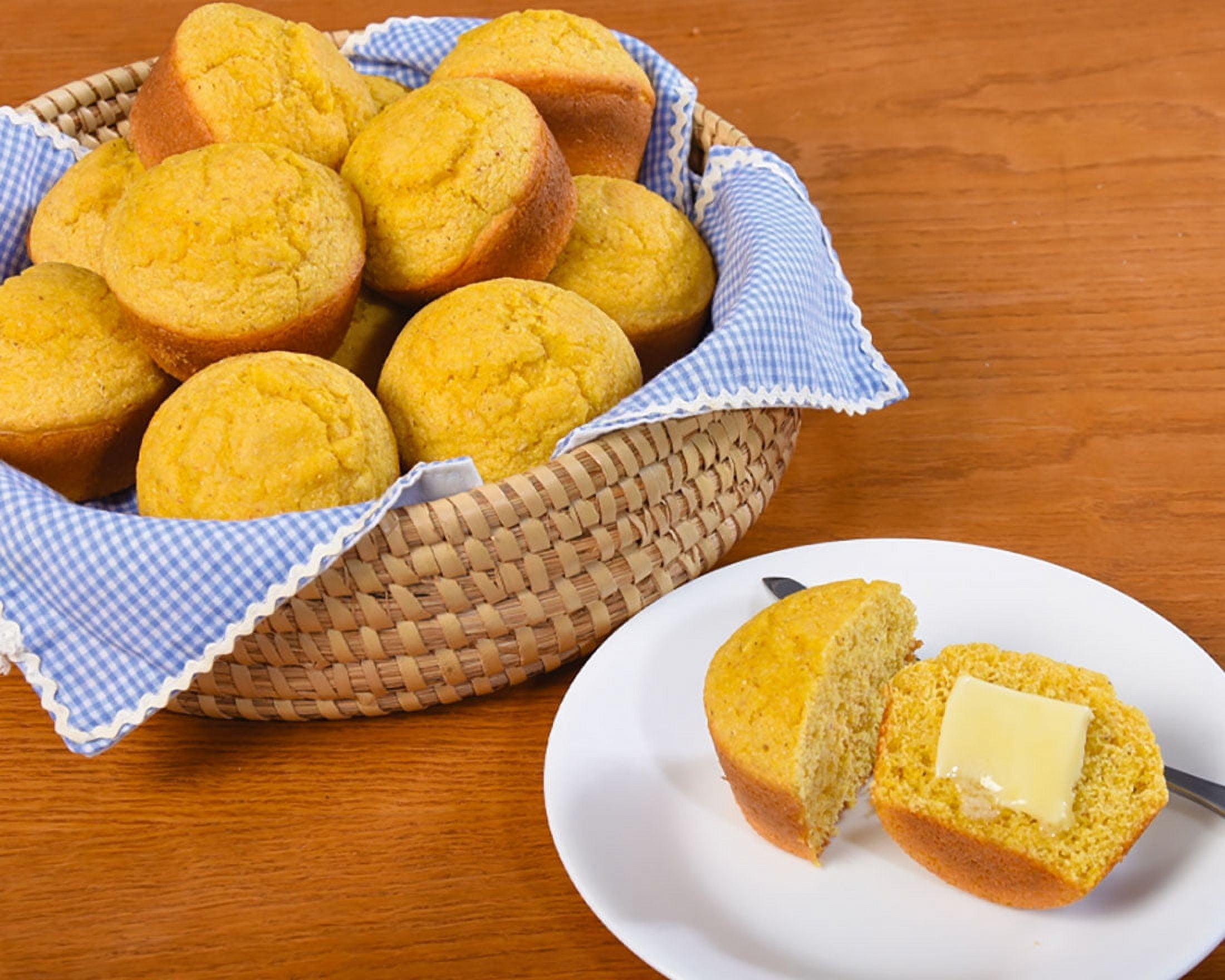 (4 pack) Tenda-Bake Yellow Self-Rising Corn Meal Mix, Authentic Southern Cornbread, 5 lb Bag