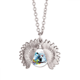 thumbnail image 1 of Los atletas de deportes de invierno, Esqui Freestyle ilustración Collar de girasol collar collar collar colgante, 1 of 3