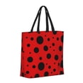 thumbnail image 2 of Vsdgher Ladybug Pattern print Tote Bag for Women Shoulder Bag with Zipper Large Shoulder Bag Handle Handbag Portable Washable for Travel, Work, 2 of 8