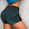 thumbnail image 5 of Yiaed Farm Dog Duck Moonlight Print Women's Athletic Shorts Running Shorts Sporty Short High Waisted Elastic Workout Shorts for Yoga Gym Running & Sports -X-Large, 5 of 8