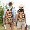 thumbnail image 6 of Balery Colorful Hawaii Palms Vintage Canvas Backpack for Men and Women - Large Capacity, Durable Travel Laptop Bag for School, Work, Hiking, and Outdoor Activities, 6 of 7