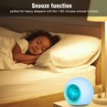 thumbnail image 5 of Kids Alarm Clock, Student Digital Clock for Boys Girls, 7 Colors Changing Light Bedside Clock with 8 Alarm Songs Clock for Children's Bedroom, Indoor Temperature Touch Control Snoozing, 5 of 10