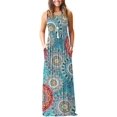 thumbnail image 1 of Vestido largo suelto sin mangas de verano para mujer Vestido largo casual con bolsillos Ormromra, 1 of 3