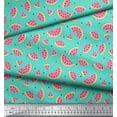 thumbnail image 3 of Soimoi Rayon Fabric Seeds & Watermelon Fruits Decor Fabric Printed Yard 56 Inch Wide, 3 of 3